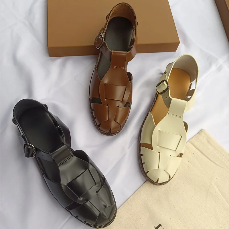 Niche Real Leather Retro GLADIATOR Sandals Women Summer New Buckle Strap Shoes
Niche Real Leather Retro GLADIATOR Sandals Women Summer New Buckle Strap Shoes
