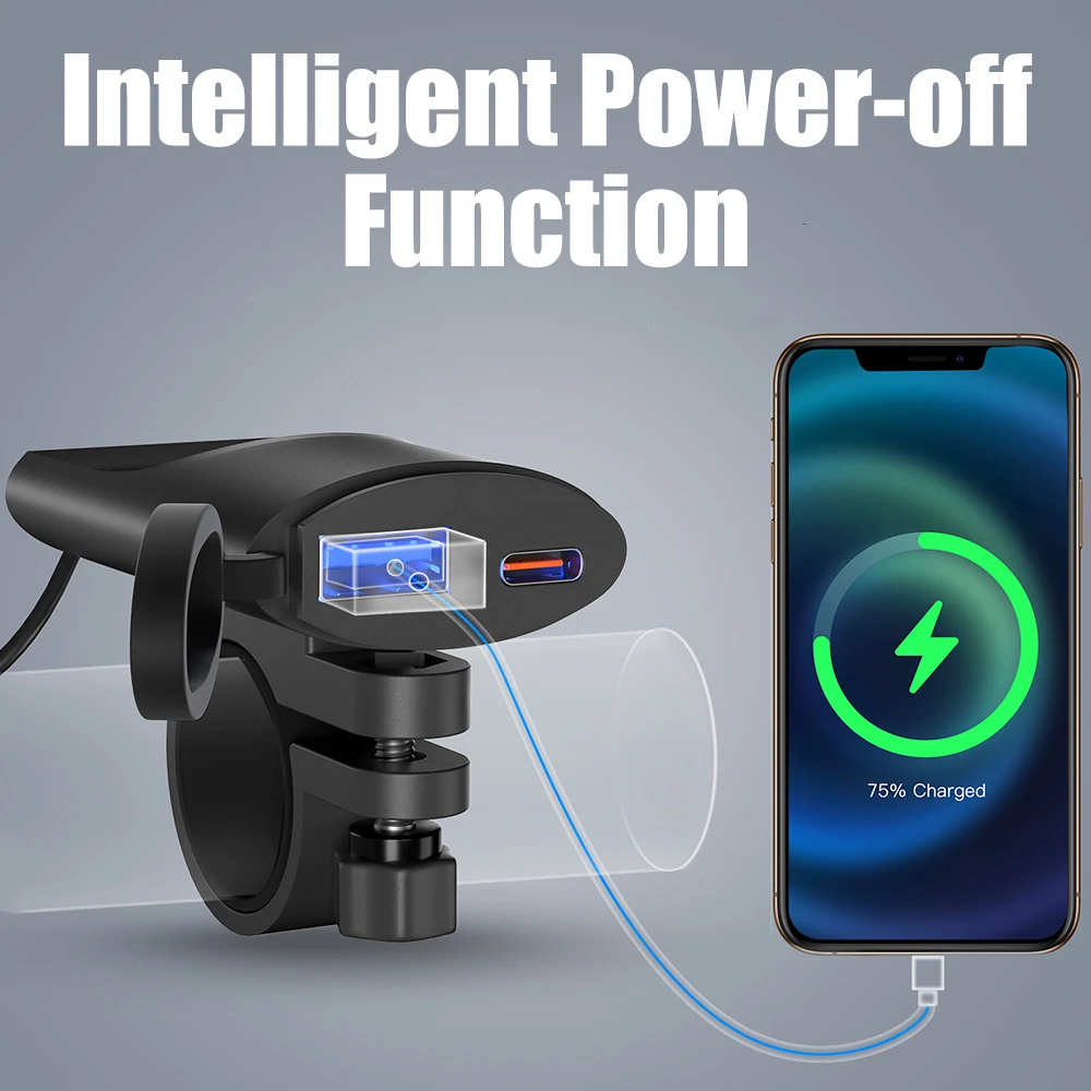 3.4A 30W QC3.0 Motorcycle USB Charger IP67 Waterproof Moto Phone Charger Handlebar Mounting Bracket 12V-24V Fast Charger
3.4A 30W QC3.0 Motorcycle USB Charger IP67 Waterproof Moto Phone Charger Handlebar Mounting Bracket 12V-24V Fast Charger