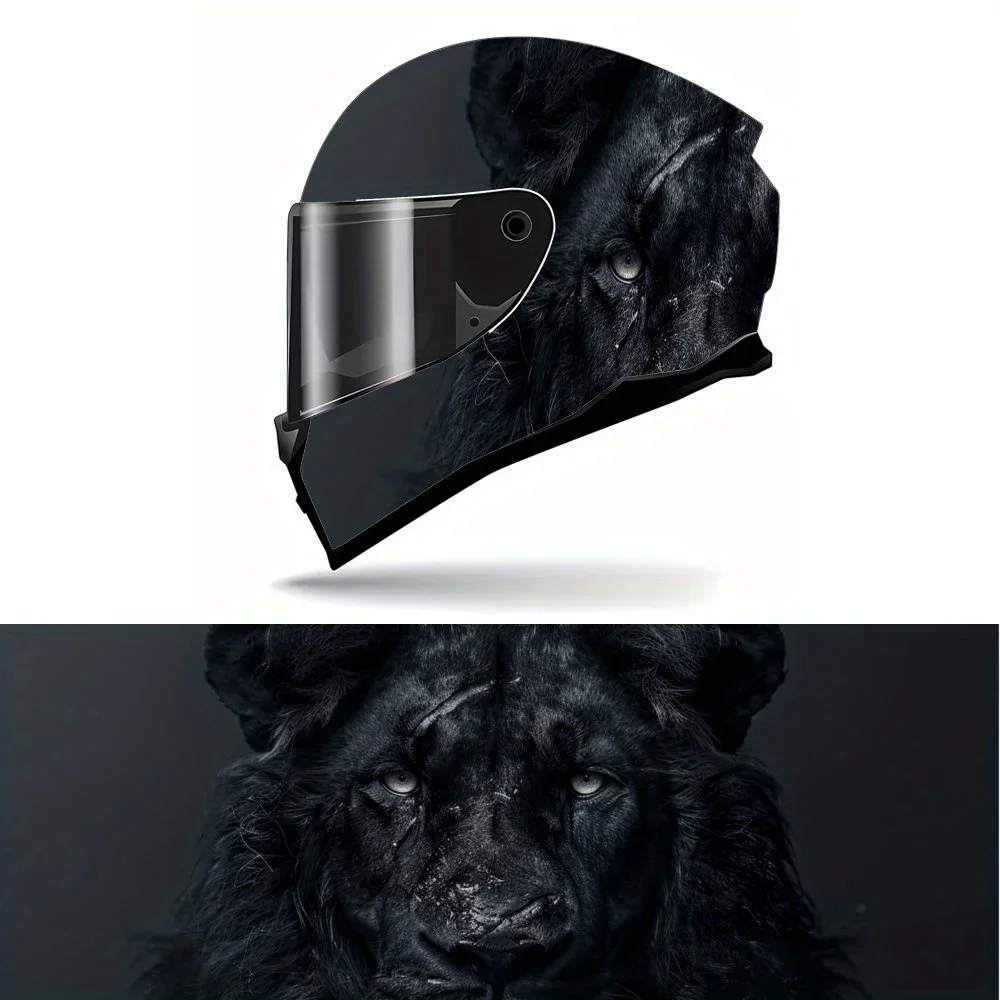 Mighty Scar Black Lion Motorcycle Helmet Vinyl Wraps Sticker, Personalized Helmet Decoration Decal, Waterproof Self-adhesive Hel
Mighty Scar Black Lion Motorcycle Helmet Vinyl Wraps Sticker, Personalized Helmet Decoration Decal, Waterproof Self-adhesive Hel