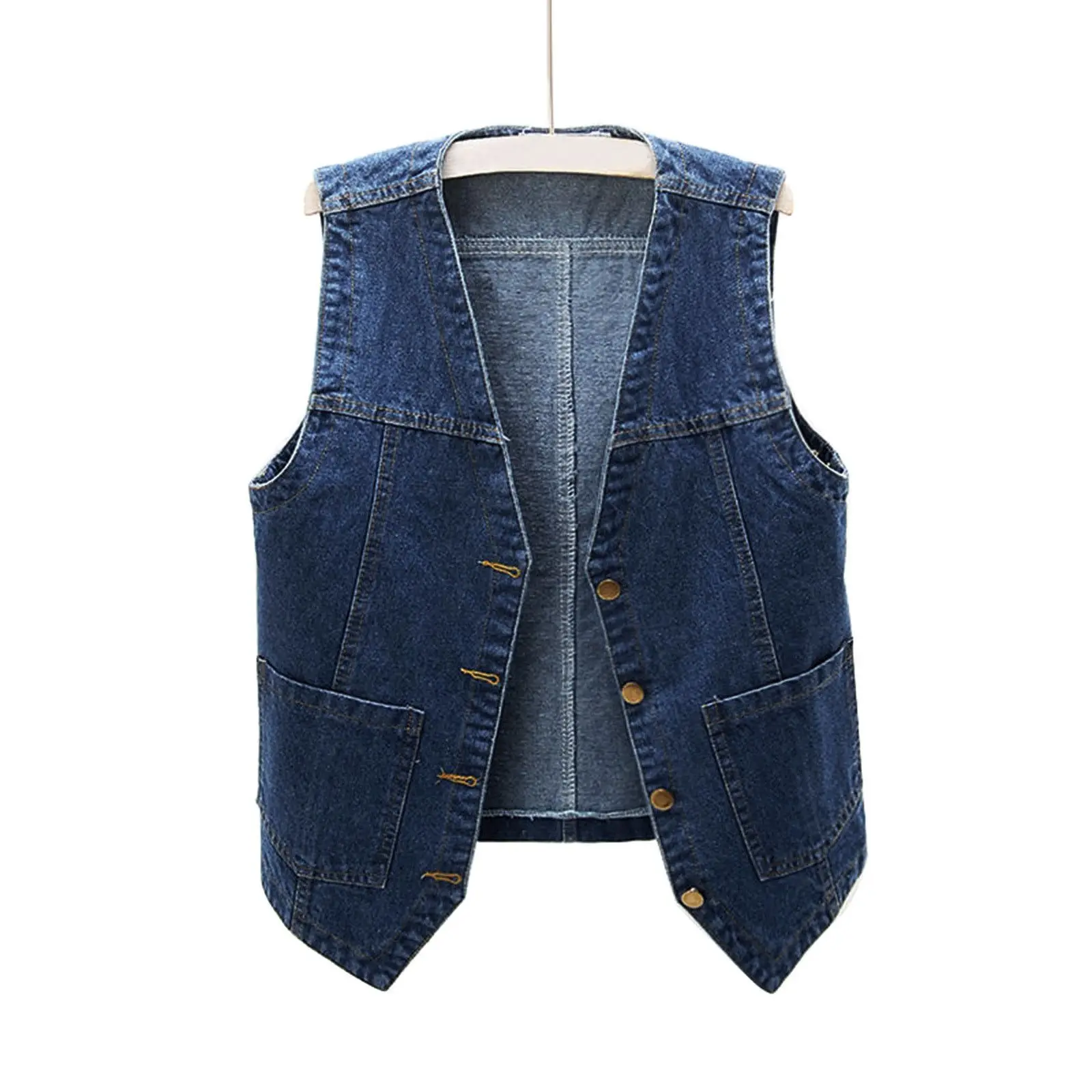Women's Versatile Denim Vest Short Loose Korean Style Sleeveless Jacket Coat
Women's Versatile Denim Vest Short Loose Korean Style Sleeveless Jacket Coat
