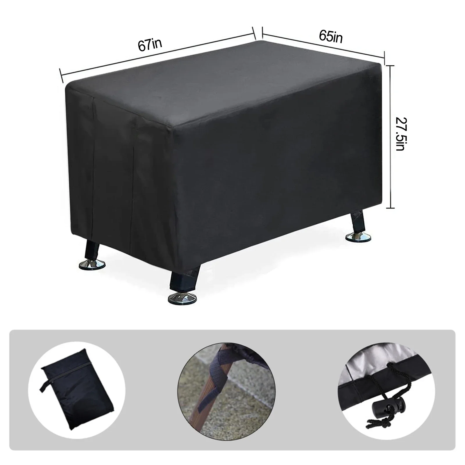 Чехлы для стола, черные, для улицы/в помещении, полиэстер, устойчивый к ультрафиолетовому излучению, водонепроницаемый, 67x46,5x27,5 дюймов, для настольного футбола, горячая распродажа
Чехлы для стола, черные, для улицы/в помещении, полиэстер, устойчивый к ультрафиолетовому излучению, водонепроницаемый, 67x46,5x27,5 дюймов, для настольного футбола, горячая распродажа