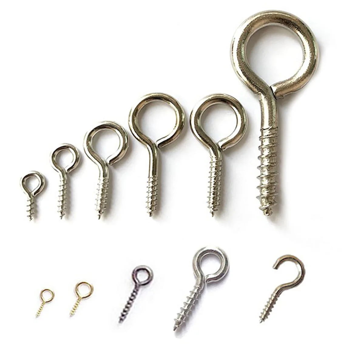Mini Eye Pins Eyepins Hooks Eyelets Screw Threaded Metal Metal Jewelry Pendant Clasps DIY Jewelry Making Accessories
Mini Eye Pins Eyepins Hooks Eyelets Screw Threaded Metal Metal Jewelry Pendant Clasps DIY Jewelry Making Accessories