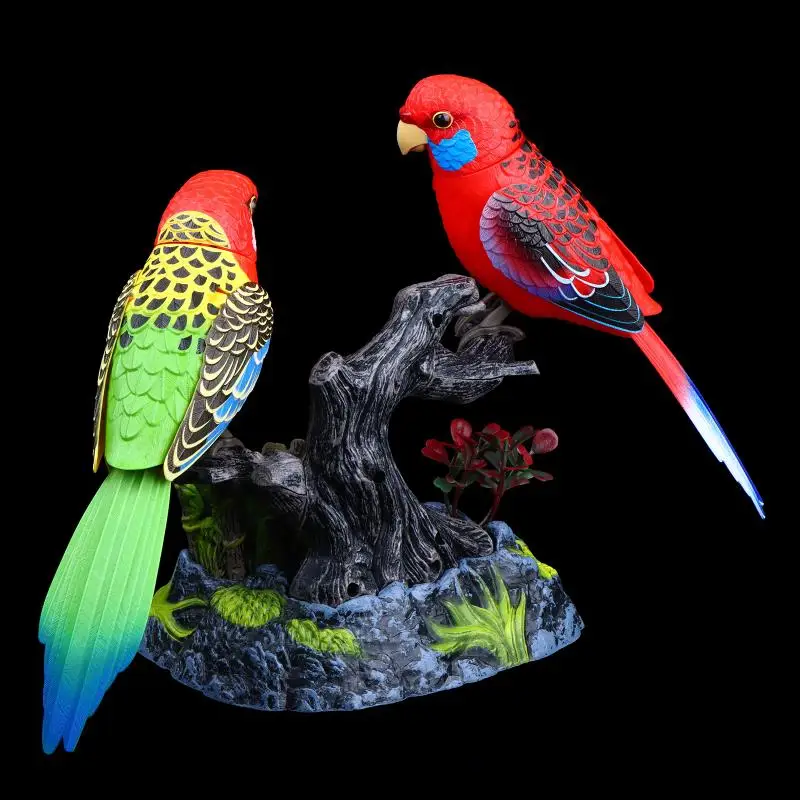 Electronic Sound Activated Motion Sensor Singing Parrot Toy With Realistic Chirping And Moving Actions For Home Decoration
Electronic Sound Activated Motion Sensor Singing Parrot Toy With Realistic Chirping And Moving Actions For Home Decoration