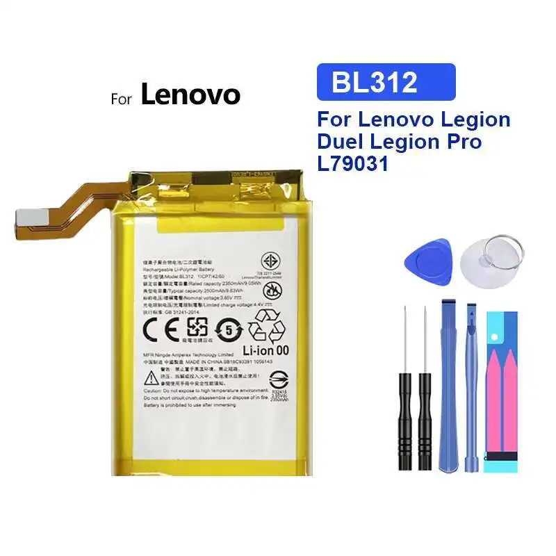 Mobile Phone Battery Lightweight For Lenovo Legion Duel Pro L79031 2500Mah Premium Replacement BL312
Mobile Phone Battery Lightweight For Lenovo Legion Duel Pro L79031 2500Mah Premium Replacement BL312