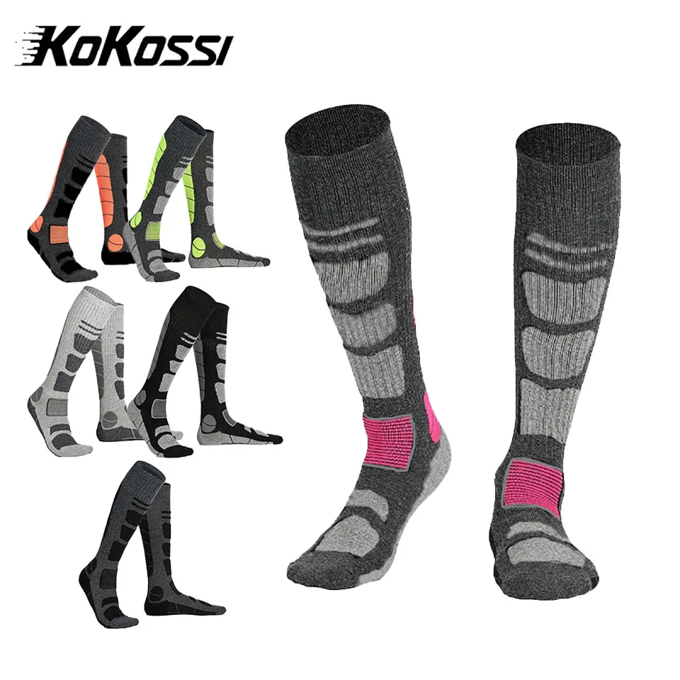 KoKossi, 1 пара зимних утепленных теплых носков из мериносовой шерсти, теплые походные лыжные носки, спортивные чулки для сноуборда, велоспорта, пешего туризма, катания на лыжах, унисекс
KoKossi, 1 пара зимних утепленных теплых носков из мериносовой шерсти, теплые походные лыжные носки, спортивные чулки для сноуборда, велоспорта, пешего туризма, катания на лыжах, унисекс