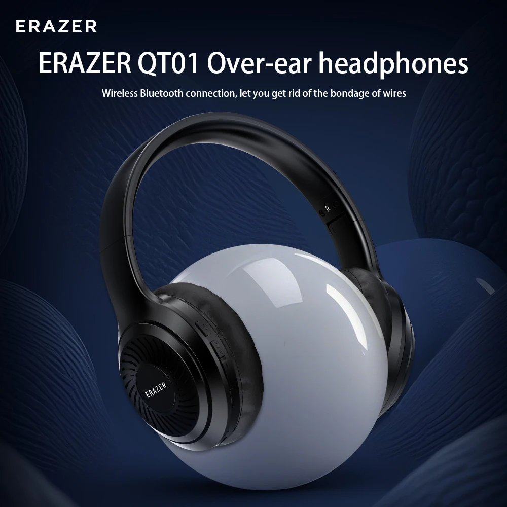ERAZER QT01 Беспроводные наушники Bluetooth 5,4 Al Экологический шум Накладные наушники Game 0, поддержка задержки Android IOS
ERAZER QT01 Беспроводные наушники Bluetooth 5,4 Al Экологический шум Накладные наушники Game 0, поддержка задержки Android IOS