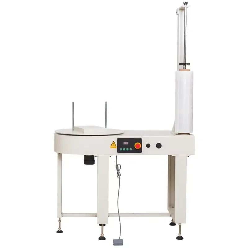Electric Semi-automatic Stretch Film Wrapper with PLC and Motor for Food & Beverage Textiles Packaging Easy to Operate
Electric Semi-automatic Stretch Film Wrapper with PLC and Motor for Food & Beverage Textiles Packaging Easy to Operate