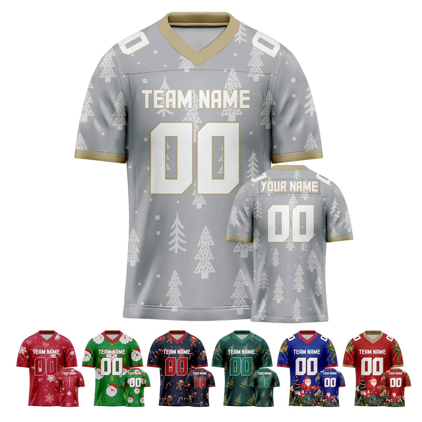 Джерси для американского футбола на заказ, рубашка команды с индивидуальным рождественским узором и именем, рождественский подарок для мужчин, женщин, молодежи и детей
Джерси для американского футбола на заказ, рубашка команды с индивидуальным рождественским узором и именем, рождественский подарок для мужчин, женщин, молодежи и детей