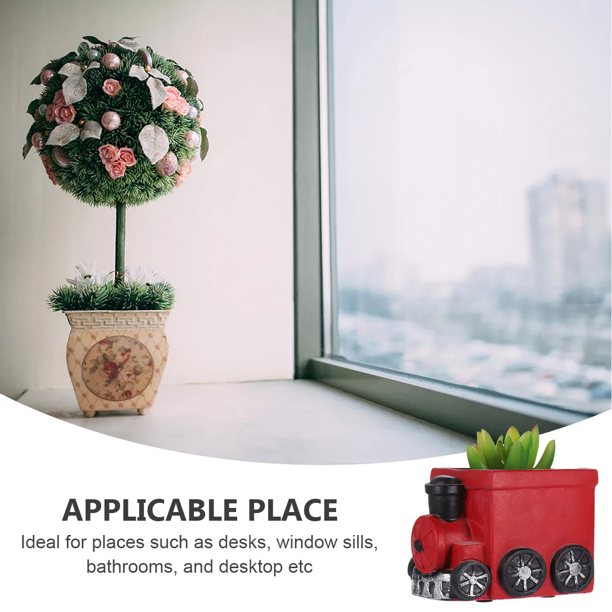 Small Car Flower Pot Succulent Planter Minimalist Style Drainage Hole Desk Plant Pot for Cactus Office Home Patio Decoration
Small Car Flower Pot Succulent Planter Minimalist Style Drainage Hole Desk Plant Pot for Cactus Office Home Patio Decoration