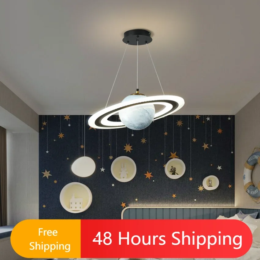 Modern LED pendant light creative Saturn pendant light children's bedroom planet Nordic decoration indoor lighting ceiling light
Modern LED pendant light creative Saturn pendant light children's bedroom planet Nordic decoration indoor lighting ceiling light