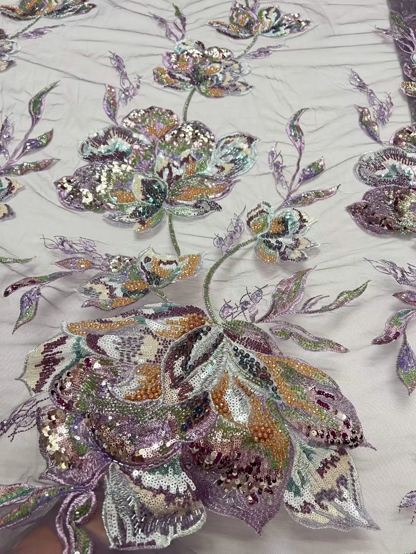 Nigerian Beaded Lace Fabric 2026 Fashion French African Flower Sequins Mesh Lace Fabric For Bridal Party Dress Sewing 5 Yards
Nigerian Beaded Lace Fabric 2026 Fashion French African Flower Sequins Mesh Lace Fabric For Bridal Party Dress Sewing 5 Yards