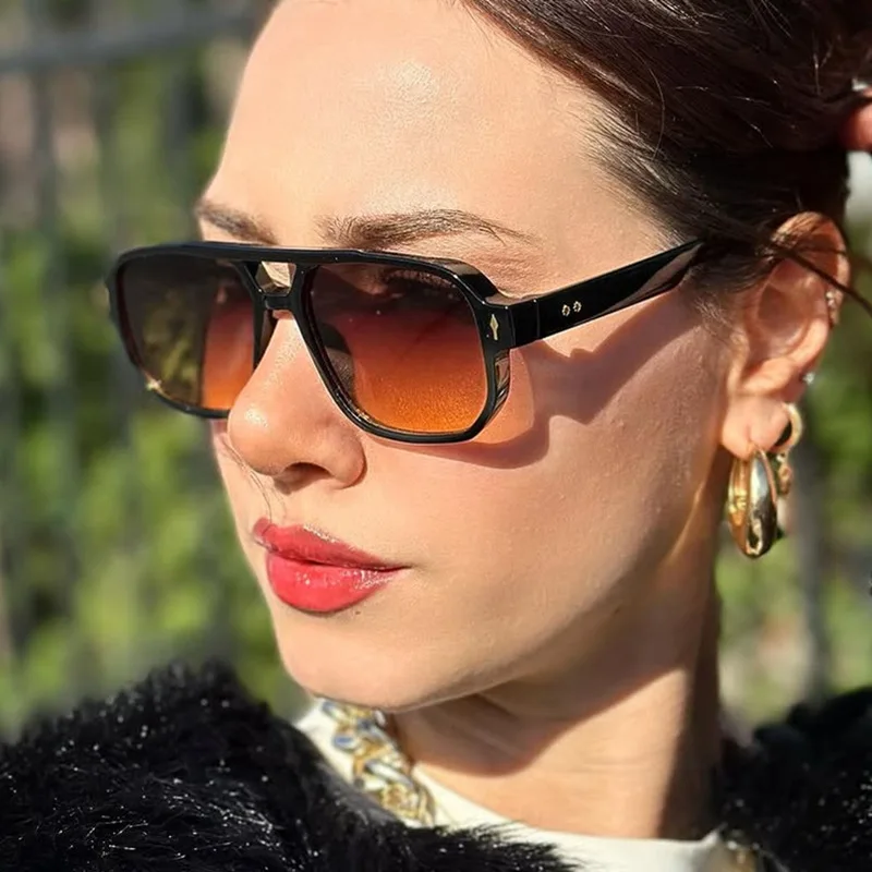 2025 NEW Vintage Square Sunglasses Men Women Luxury Brand Designer Double Bridges Sun Glasses For Female Eyewear UV400 Shades
2025 NEW Vintage Square Sunglasses Men Women Luxury Brand Designer Double Bridges Sun Glasses For Female Eyewear UV400 Shades