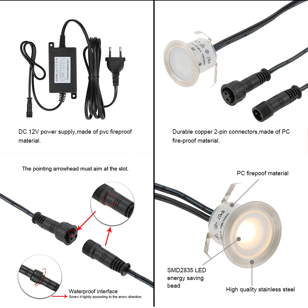 Tomshine 16 шт. 0,6 Вт яркий встраиваемый светодиодный светильник для палубы, водонепроницаемость IP67, наземное наружное ландшафтное светодиодное освещение для лестниц
Tomshine 16 шт. 0,6 Вт яркий встраиваемый светодиодный светильник для палубы, водонепроницаемость IP67, наземное наружное ландшафтное светодиодное освещение для лестниц