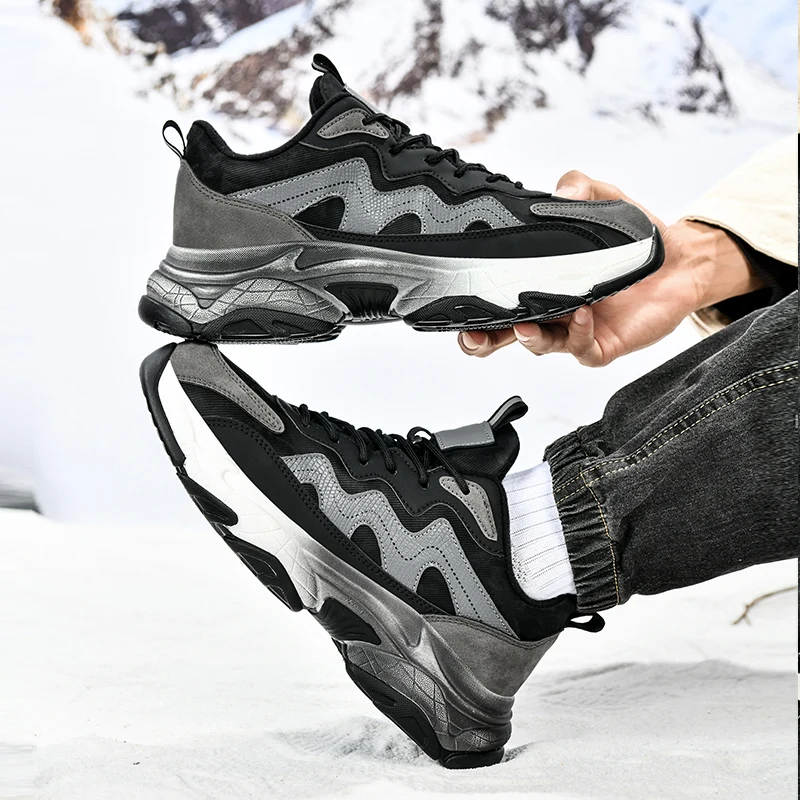 Теплые мужские кожаные ботинки на флисовой подкладке 2026: Новые зимние повседневные спортивные кроссовки с увеличенной толстой подошвой для увеличения роста (модель «Папины туфли»)
Теплые мужские кожаные ботинки на флисовой подкладке 2026: Новые зимние повседневные спортивные кроссовки с увеличенной толстой подошвой для увеличения роста (модель «Папины туфли»)