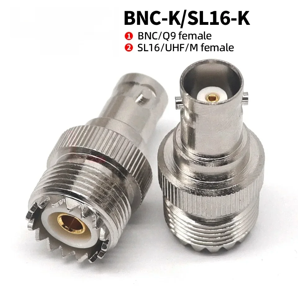 UHF Female to BNC Female RF Connector SL16/BNC-KK M/BNC-KK UHF/BNC-KK Walkie-Talkie Adapter for Electronic Components
UHF Female to BNC Female RF Connector SL16/BNC-KK M/BNC-KK UHF/BNC-KK Walkie-Talkie Adapter for Electronic Components