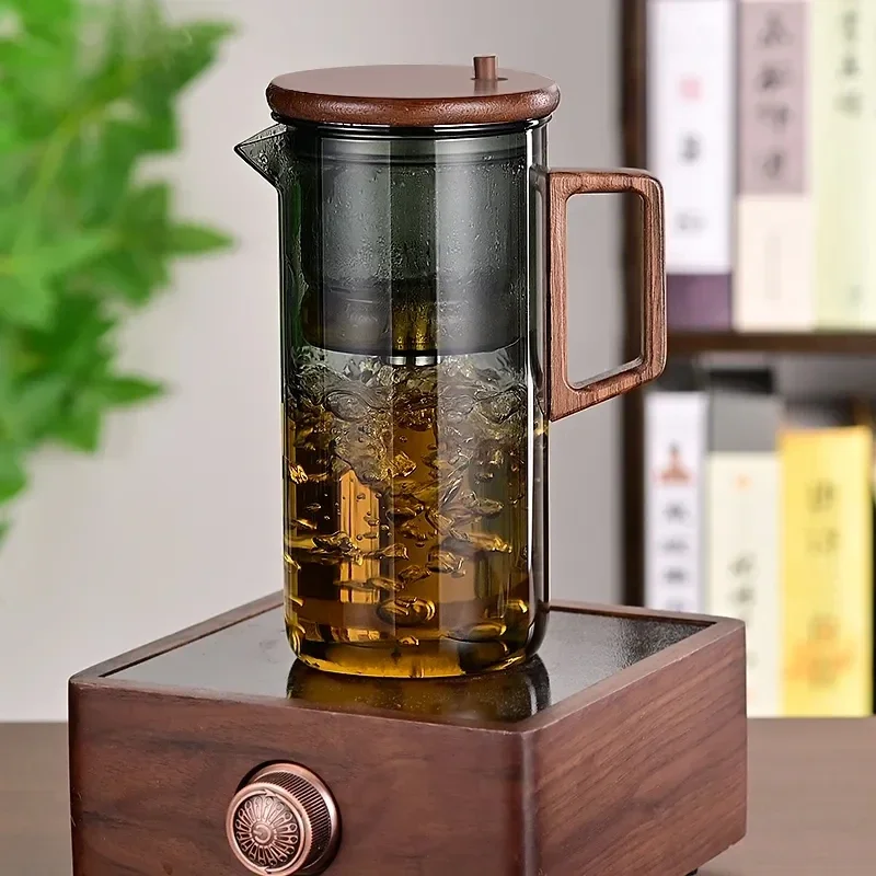 Heat Resistant Glass Teapot One-button Filtering Kettle Household Maker Convenient Heatable Filter Chinese Tea Set
Heat Resistant Glass Teapot One-button Filtering Kettle Household Maker Convenient Heatable Filter Chinese Tea Set