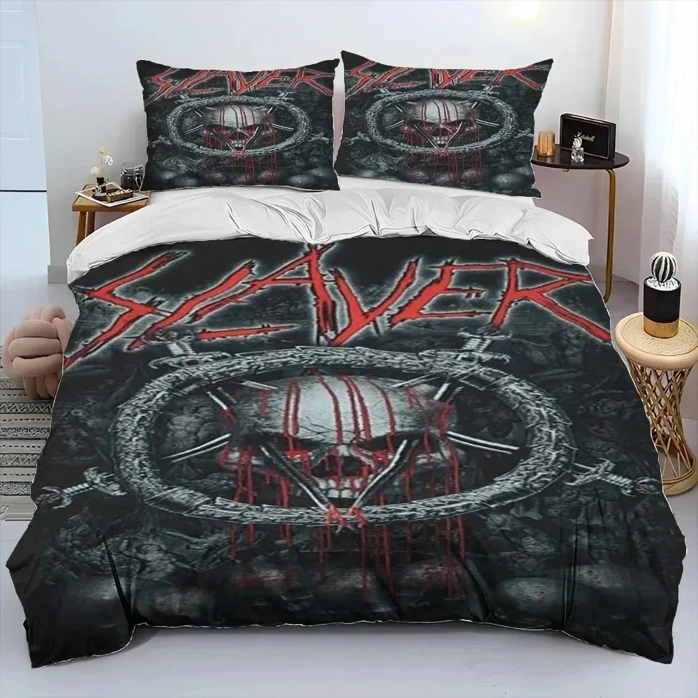 Комплект постельного белья Slayer Heavy Metal Band Music Comforter, пододеяльник, пододеяльник, наволочка, комплект постельного белья размера Queen King Kids
Комплект постельного белья Slayer Heavy Metal Band Music Comforter, пододеяльник, пододеяльник, наволочка, комплект постельного белья размера Queen King Kids