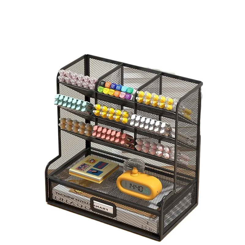 Desktop Office Documents LargeCapacity Pen Holder Multi-layer Desktop Storage Box Shelf Multi-grid Pen Holder Shelf Wrought Iron
Desktop Office Documents LargeCapacity Pen Holder Multi-layer Desktop Storage Box Shelf Multi-grid Pen Holder Shelf Wrought Iron