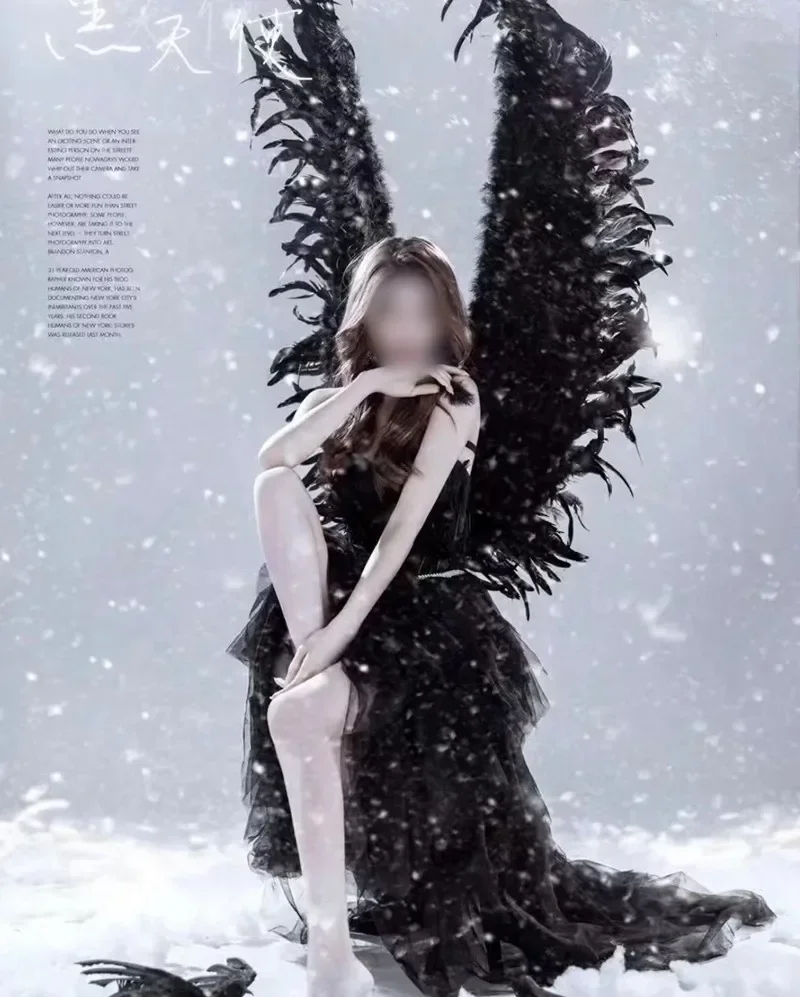 Dark Night Wings Series Ballet Black Swan Black Angel Art Photography Props Black Elf Feather Wings Jewelry
Dark Night Wings Series Ballet Black Swan Black Angel Art Photography Props Black Elf Feather Wings Jewelry