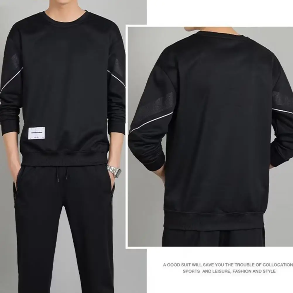 1 Set Men Top Pants Long Sleeves Men Sweatshirt Sweatpants Drawstring Ankle Tied Sportswear Set
1 Set Men Top Pants Long Sleeves Men Sweatshirt Sweatpants Drawstring Ankle Tied Sportswear Set