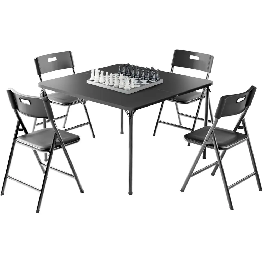 Portable Folding Card Table and Stackable Chairs Set, 34 Square Table with 330lbs Chairs, Ideal for Outdoors, Picnics, Parties,
Portable Folding Card Table and Stackable Chairs Set, 34 Square Table with 330lbs Chairs, Ideal for Outdoors, Picnics, Parties,