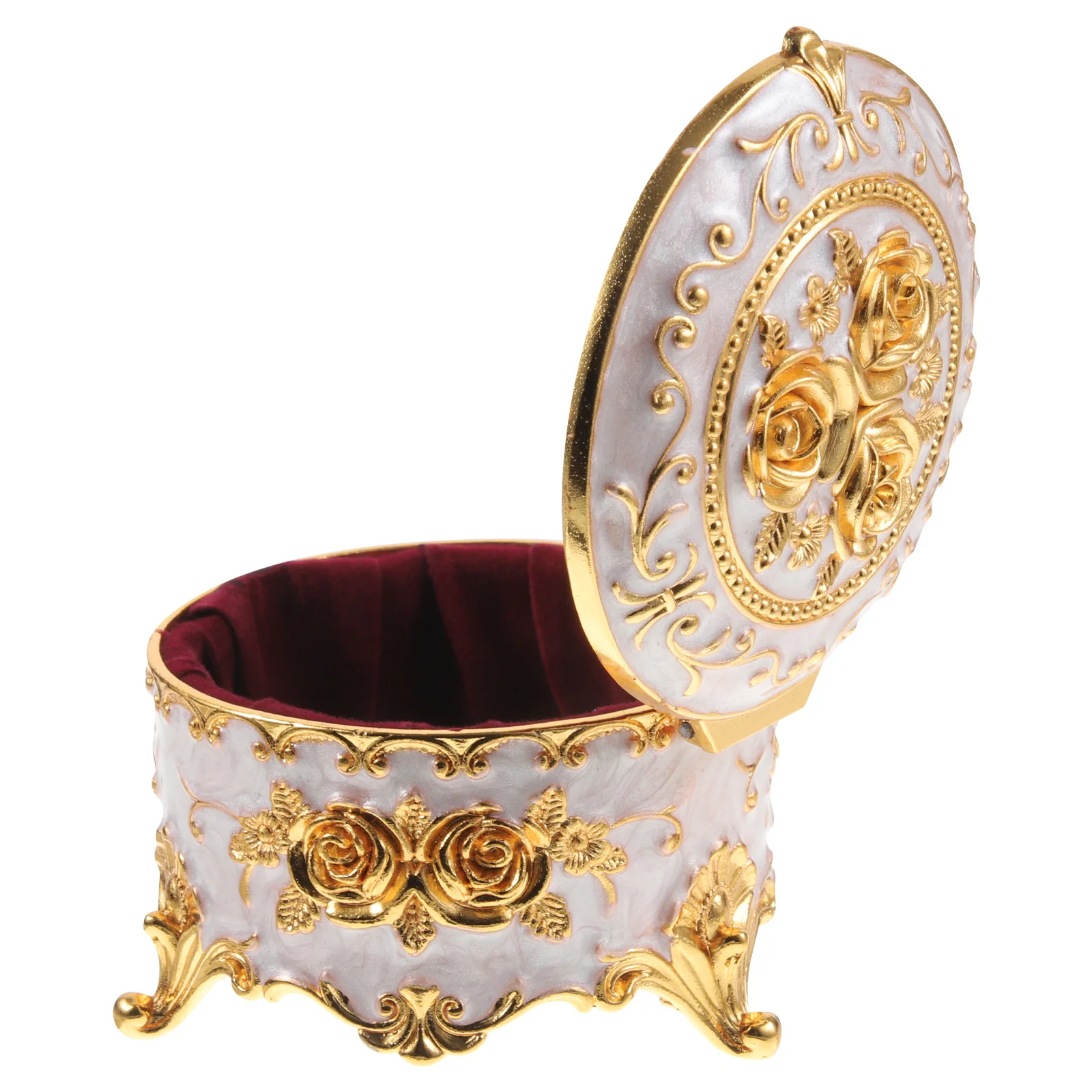 Jewelry Storage Box Alloy Vintage Style Smooth Creative Embossment Desktop Organizer For Rings Earrings Necklaces
Jewelry Storage Box Alloy Vintage Style Smooth Creative Embossment Desktop Organizer For Rings Earrings Necklaces