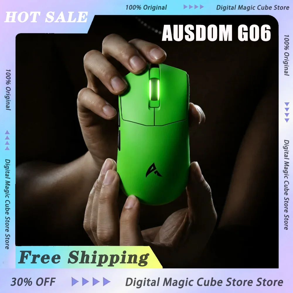 New AUSDOM G06 PAW 3955 128MHz Gaming Mouse Wireless DUAL Mode Gaming ESports Dedicated Computer Desktop Fearless Contract Mouse
New AUSDOM G06 PAW 3955 128MHz Gaming Mouse Wireless DUAL Mode Gaming ESports Dedicated Computer Desktop Fearless Contract Mouse
