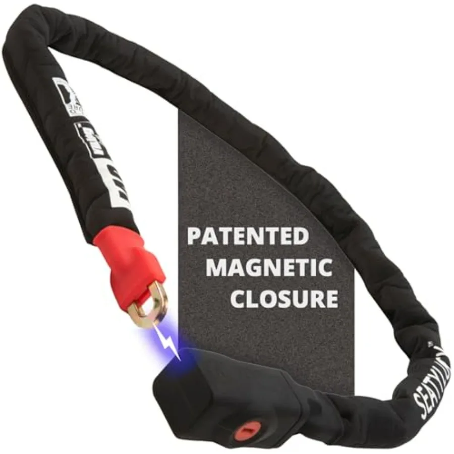 Viking Bike Chain Lock with Key - Magnetic Patented Sold Secure Rated - Heavy Duty Anti Theft - Smart Ultra Security Bicycle Lo
Viking Bike Chain Lock with Key - Magnetic Patented Sold Secure Rated - Heavy Duty Anti Theft - Smart Ultra Security Bicycle Lo