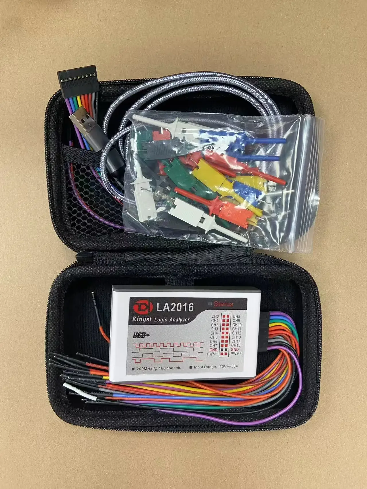 TLF LA2016 USB Logic 200M 16 10B Samples MCU ARM FPGA Debug Tool Software Kingst LA2016 USB Logic
TLF LA2016 USB Logic 200M 16 10B Samples MCU ARM FPGA Debug Tool Software Kingst LA2016 USB Logic