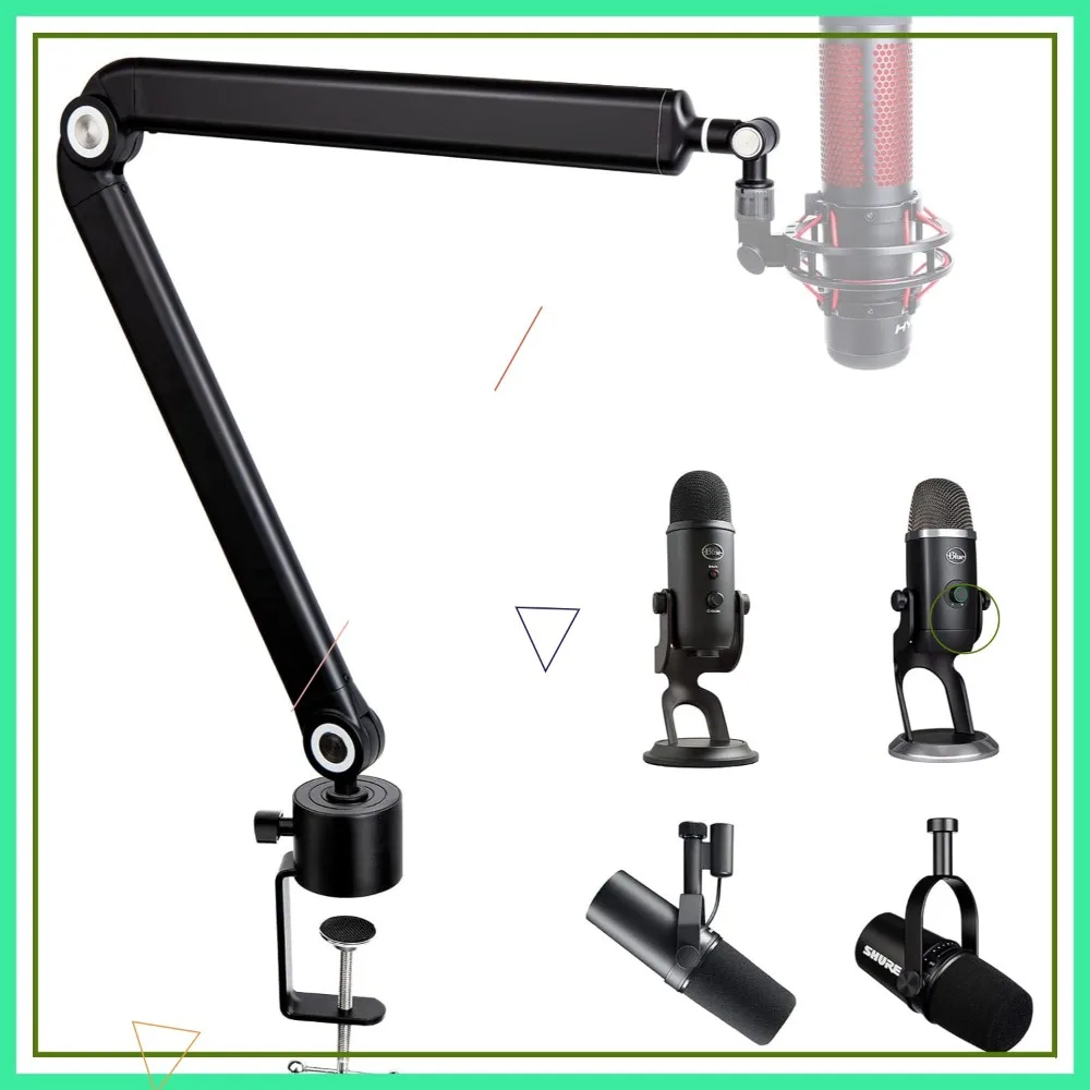 Mic Stand Boom Arm, 360° Rotation, Weighted Metal, for Gaming & Podcasting
Mic Stand Boom Arm, 360° Rotation, Weighted Metal, for Gaming & Podcasting
