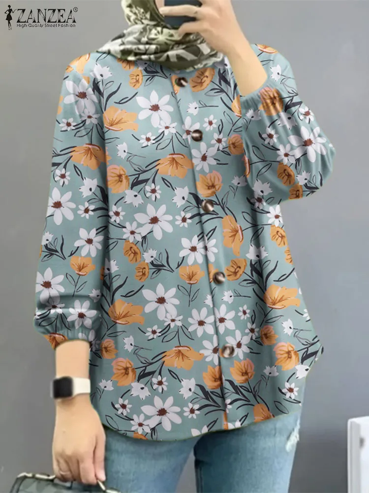 ZANZEA Women Bohemian Long Sleeve Floral Printed Shirt Autumn Blouse Vintage Marocain Eid Mubarek Ramadan Turkey Muslim Tops
ZANZEA Women Bohemian Long Sleeve Floral Printed Shirt Autumn Blouse Vintage Marocain Eid Mubarek Ramadan Turkey Muslim Tops