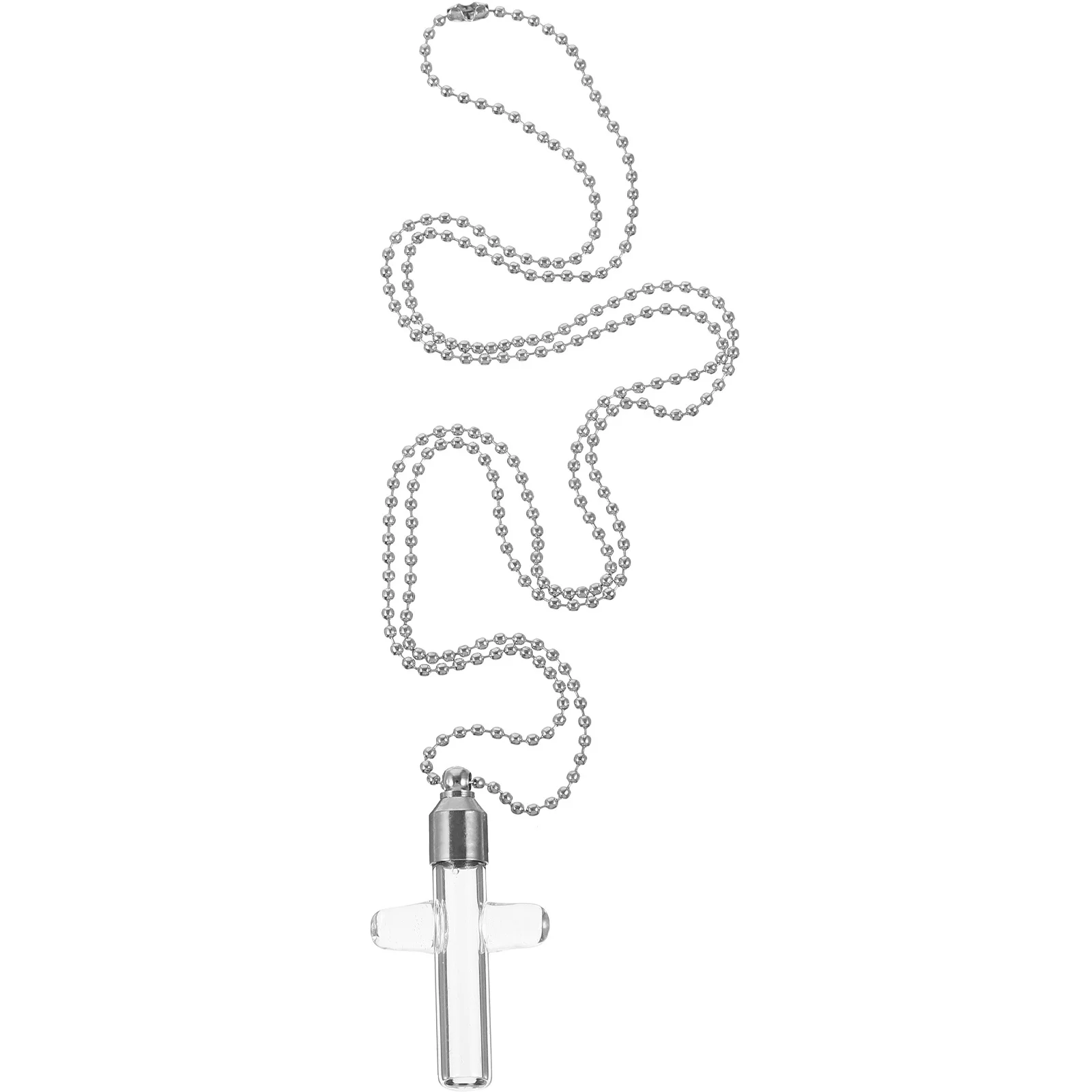 Transparent Cross Vial Necklace Stainless Steel Glass Openable Urn Necklace Memorial Ashes Keepsake Cremation Jewelry
Transparent Cross Vial Necklace Stainless Steel Glass Openable Urn Necklace Memorial Ashes Keepsake Cremation Jewelry