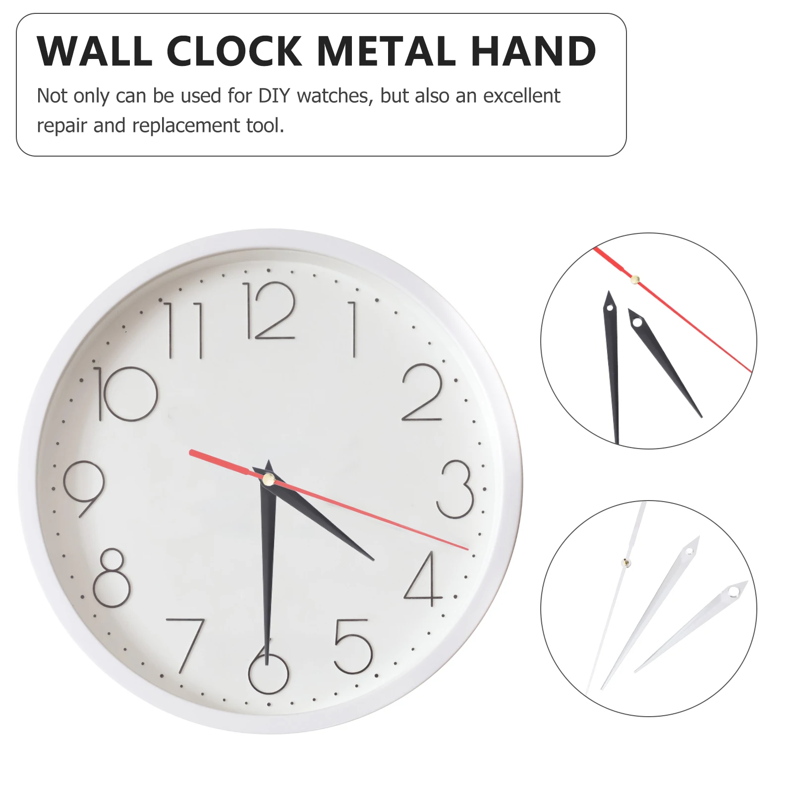 10pcs Metal Clock Hands Aluminum Lightweight Simple Home Wall Quartz Repair Replacement Parts Accessories for Craft
10pcs Metal Clock Hands Aluminum Lightweight Simple Home Wall Quartz Repair Replacement Parts Accessories for Craft