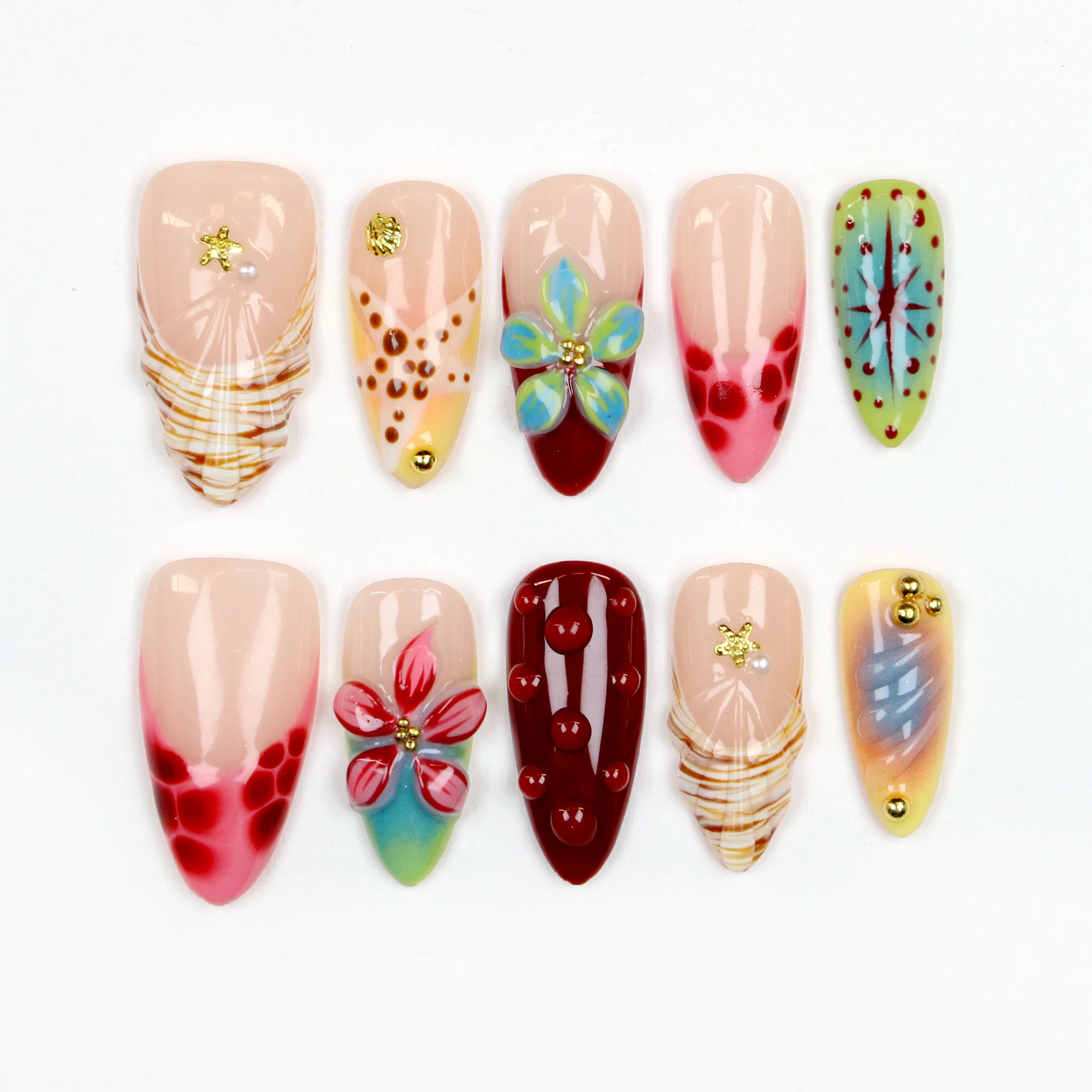 10 шт., ручной работы, свободный стиль, пресс для ногтей, Y2K, 3D акрил, красивые цветы, индивидуальный дизайн, свободный стиль, миндальный пресс, праздничные ногти
10 шт., ручной работы, свободный стиль, пресс для ногтей, Y2K, 3D акрил, красивые цветы, индивидуальный дизайн, свободный стиль, миндальный пресс, праздничные ногти