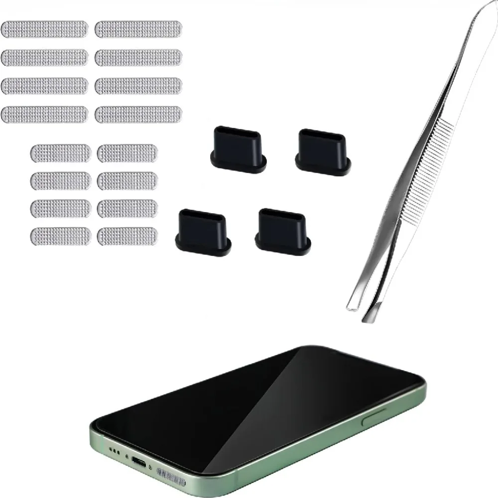 Universal Anti Dust Kit, Speaker Mesh Sticker USB Port Dust Plug with Tweezers for Micro USB Type C iPhone Huawei
Universal Anti Dust Kit, Speaker Mesh Sticker USB Port Dust Plug with Tweezers for Micro USB Type C iPhone Huawei