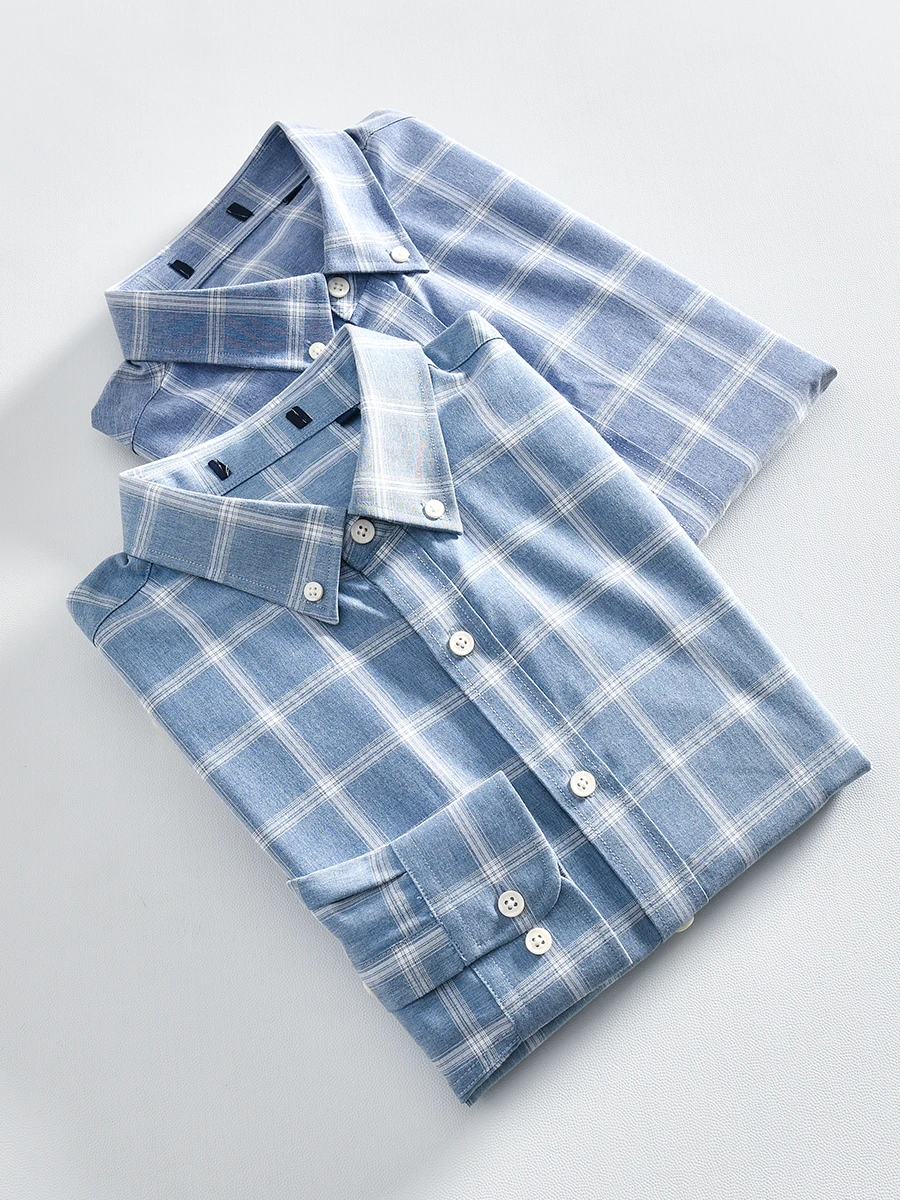 Comfortable Breathable Men's Plaid Long Sleeve Casual Shirt Fashionable Autumn Business Casual Turn-down Collar Cotton Blend
Comfortable Breathable Men's Plaid Long Sleeve Casual Shirt Fashionable Autumn Business Casual Turn-down Collar Cotton Blend