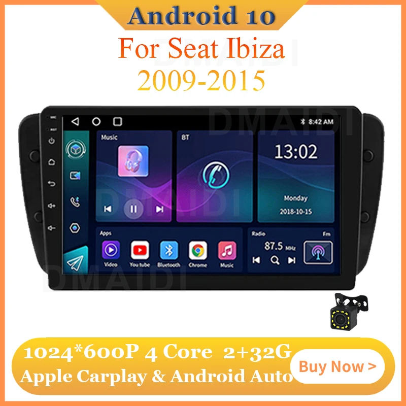 Головное устройство Android 10, аудиоплеер, Беспроводной мультимедийный плеер Carplay для Seat Ibiza 2009-2015, GPS-навигация, радио, экран, bluetooth
Головное устройство Android 10, аудиоплеер, Беспроводной мультимедийный плеер Carplay для Seat Ibiza 2009-2015, GPS-навигация, радио, экран, bluetooth