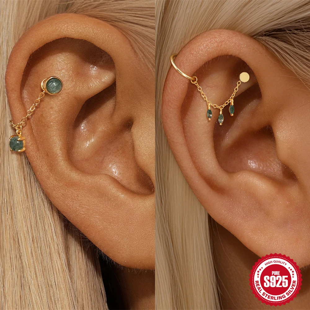 CANNER 1PC S925 Silver Green Moss Natural Aquatic Plants Agate Diamond-shaped Octagonal Star Chain Piercing Bone Nails
CANNER 1PC S925 Silver Green Moss Natural Aquatic Plants Agate Diamond-shaped Octagonal Star Chain Piercing Bone Nails