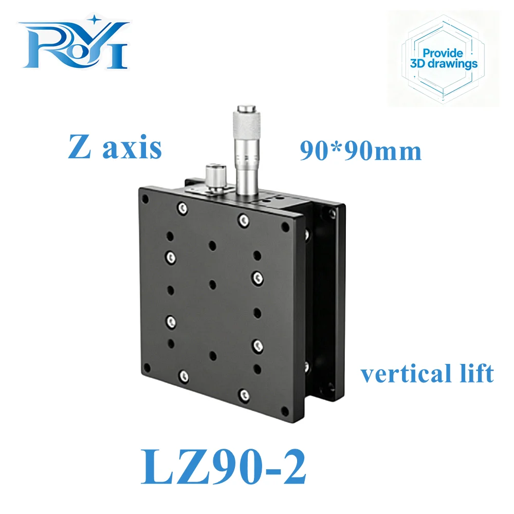 Z Axis 90mm LZ90-2 Sliding Table 2-Rail Optical Displacement Platform High Precision Fine‑Tuning Height Adjustable Lifting Stage
Z Axis 90mm LZ90-2 Sliding Table 2-Rail Optical Displacement Platform High Precision Fine‑Tuning Height Adjustable Lifting Stage