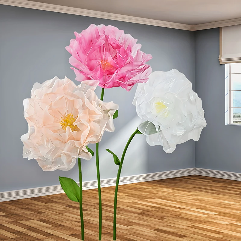 75CM Window Display Gauze Flower Artificial Peony Handmade Giant Flower Heads Wedding Home Decoration Stage Photo Props Flores
75CM Window Display Gauze Flower Artificial Peony Handmade Giant Flower Heads Wedding Home Decoration Stage Photo Props Flores