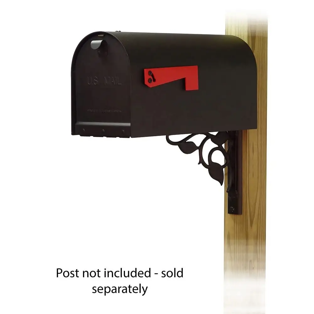 Lite Titan Aluminum Curbside Mailbox with Floral Front Single Mailbox Mounting Bracket TCFLOFS1016ABLK
Lite Titan Aluminum Curbside Mailbox with Floral Front Single Mailbox Mounting Bracket TCFLOFS1016ABLK