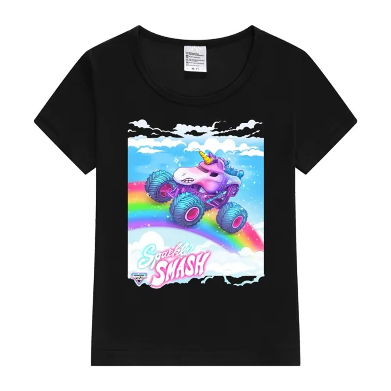 2025 Summer New Sparkle Smash The Unicorn Truck Kids T-Shirt Graphic Print T-shirt Girls Aesthetic Pink Tops Tee Fashion TShirt
2025 Summer New Sparkle Smash The Unicorn Truck Kids T-Shirt Graphic Print T-shirt Girls Aesthetic Pink Tops Tee Fashion TShirt