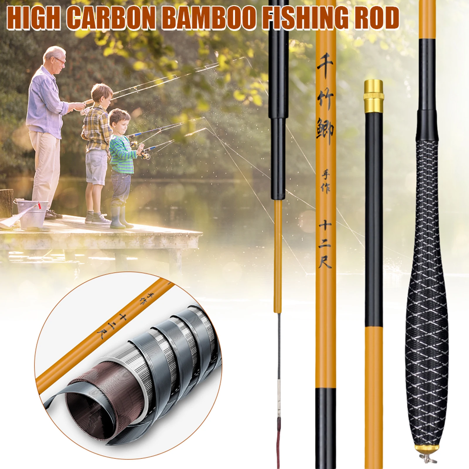 Retractable Light Fishing Rod Ergonomic Handle Design Fishing Rod for Saltwater Freshwate
Retractable Light Fishing Rod Ergonomic Handle Design Fishing Rod for Saltwater Freshwate