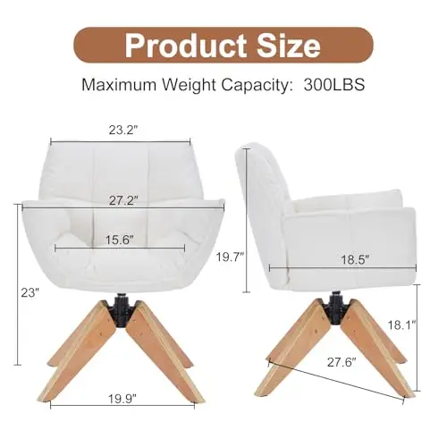 Sherpa Upholstered Swivel Accent Chair With Wooden X-Leg Base For Living Room Bedroom Makeup Area
Sherpa Upholstered Swivel Accent Chair With Wooden X-Leg Base For Living Room Bedroom Makeup Area