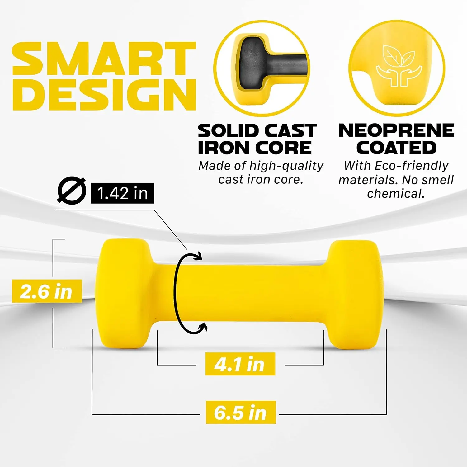 Non-Slip Hexagon Dumbbell Set with Neoprene Coating, Available in 15 Colors for Home Gym Fitness Training
Non-Slip Hexagon Dumbbell Set with Neoprene Coating, Available in 15 Colors for Home Gym Fitness Training