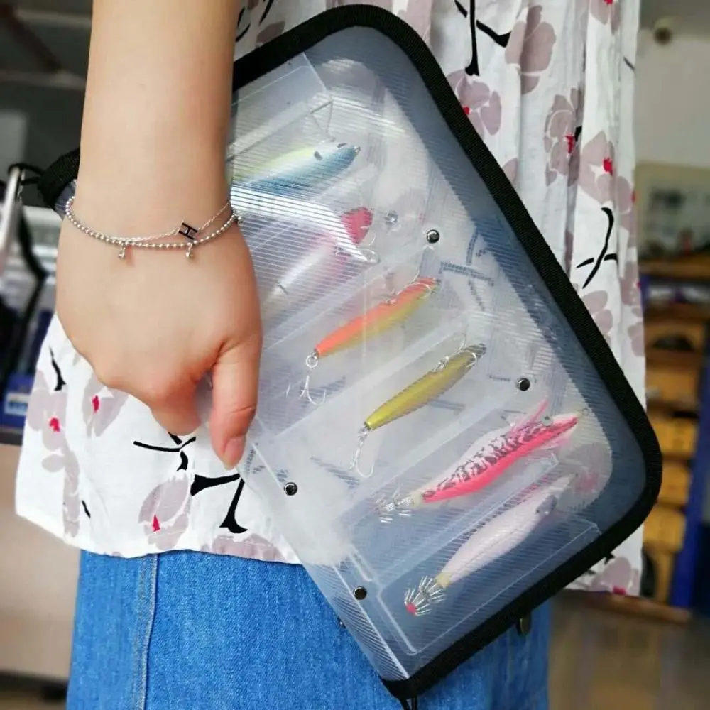 Waterproof Squid Jig Storage Box Hook Protective Cover Transparent Hard Lure Bag Bait Bag 12 Grids Lure Storage Case Freshwater
Waterproof Squid Jig Storage Box Hook Protective Cover Transparent Hard Lure Bag Bait Bag 12 Grids Lure Storage Case Freshwater