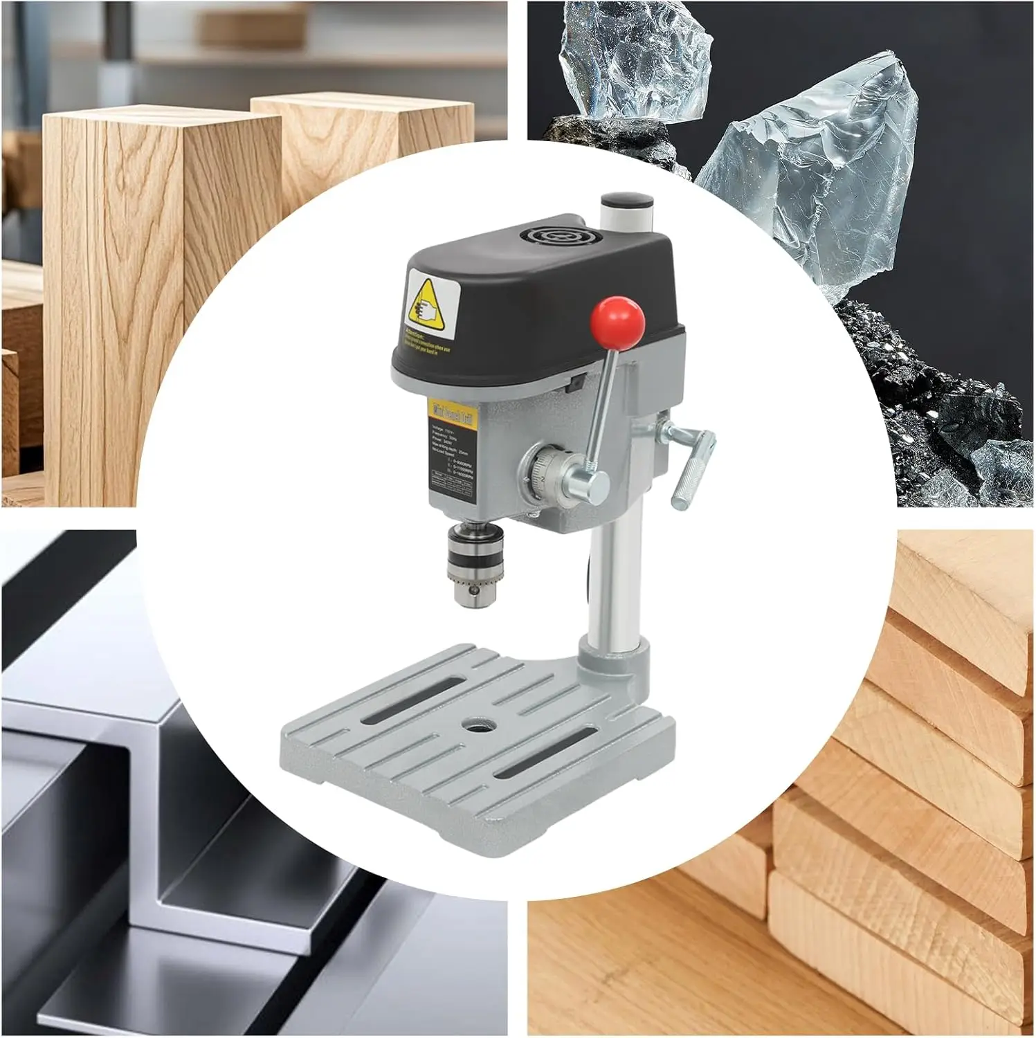 340W Corded Electric Table Drill Press Stand Portable Bench Drill Machine Mini Benchtop Drill Press for Metal Wooden Jewelry NEW
340W Corded Electric Table Drill Press Stand Portable Bench Drill Machine Mini Benchtop Drill Press for Metal Wooden Jewelry NEW