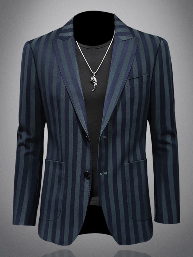 Casual Stripe Men's Briti Sle Faionable Slim Fit Spring Autumn Large Size Single Piece Outerwear
Casual Stripe Men's Briti Sle Faionable Slim Fit Spring Autumn Large Size Single Piece Outerwear