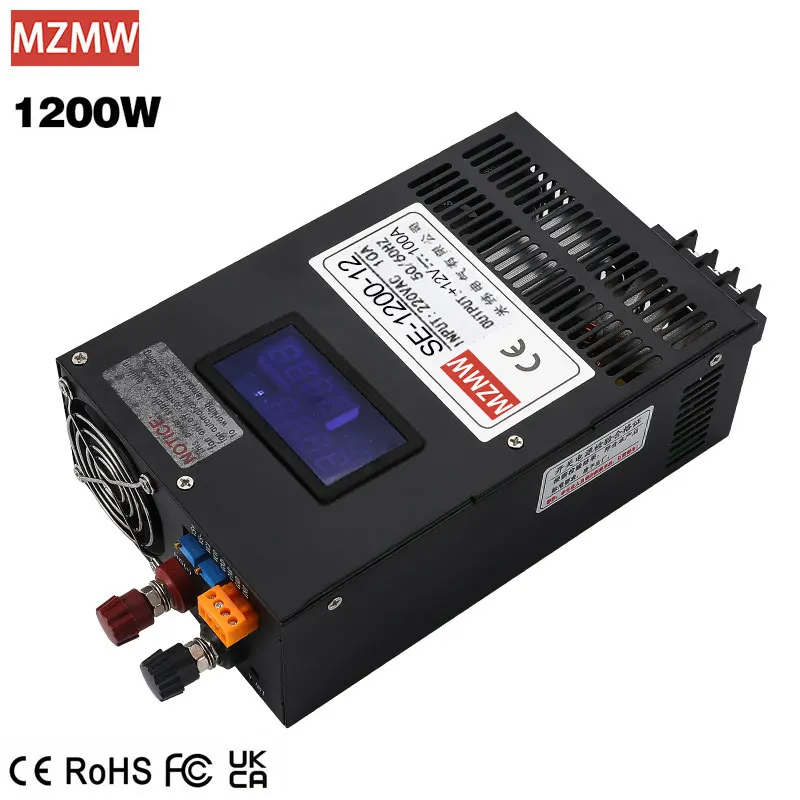 Промышленный импульсный источник питания MZMW 1200W с цифровым дисплеем, регулируемый по напряжению (0-12В, 24В, 36В, 48В-150В, 220В), CC/CV, AC/DC, для пляжного оборудования и систем видеонаблюдения
Промышленный импульсный источник питания MZMW 1200W с цифровым дисплеем, регулируемый по напряжению (0-12В, 24В, 36В, 48В-150В, 220В), CC/CV, AC/DC, для пляжного оборудования и систем видеонаблюдения