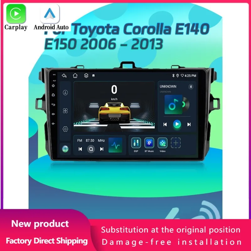 Android 14 For Toyota Corolla E140 E150 2006-2013 Car Radio Navigation 4G GPS Multimedia Wireless Apple BT Carplay Screen Stereo
Android 14 For Toyota Corolla E140 E150 2006-2013 Car Radio Navigation 4G GPS Multimedia Wireless Apple BT Carplay Screen Stereo